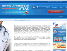 Tablet Screenshot of hellenicdermatlas.com